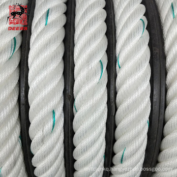 Nylon polyamide 6 strand marine  mooring rope twisted rope